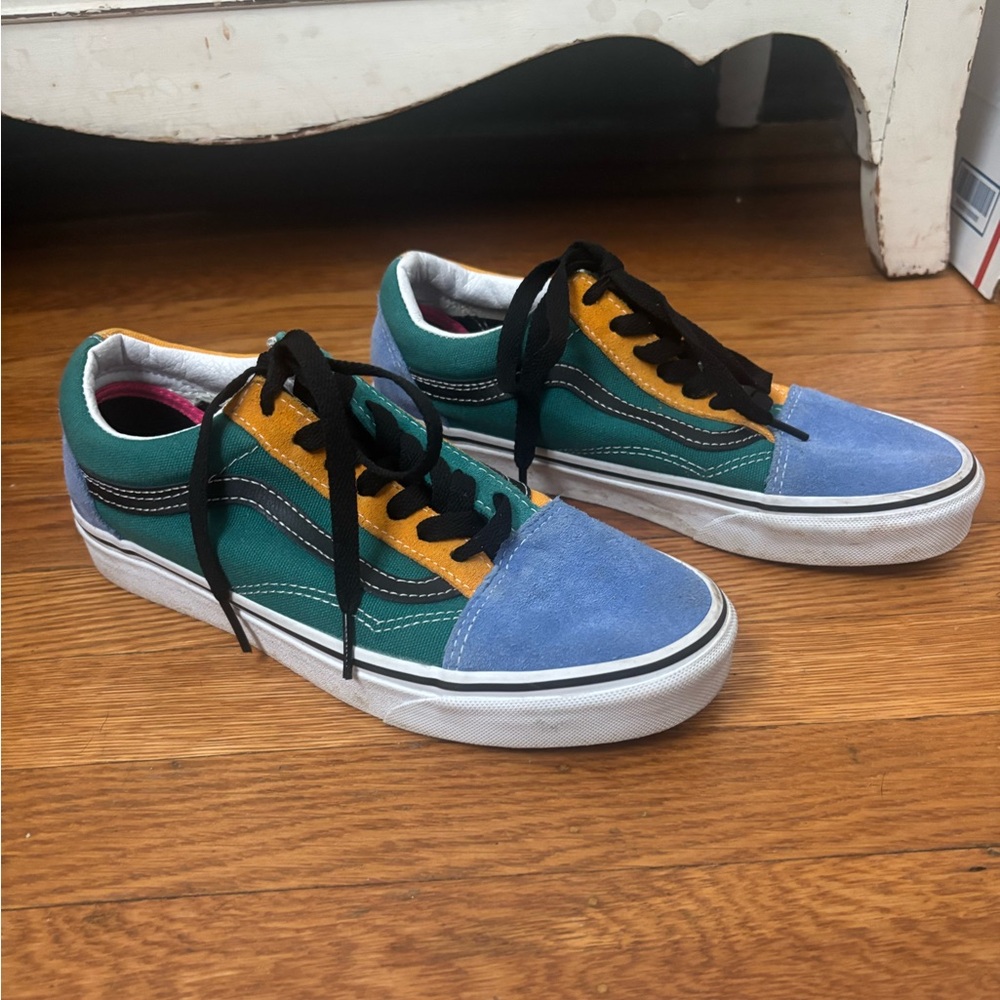 Multi-Colored Suede Vans - image 2